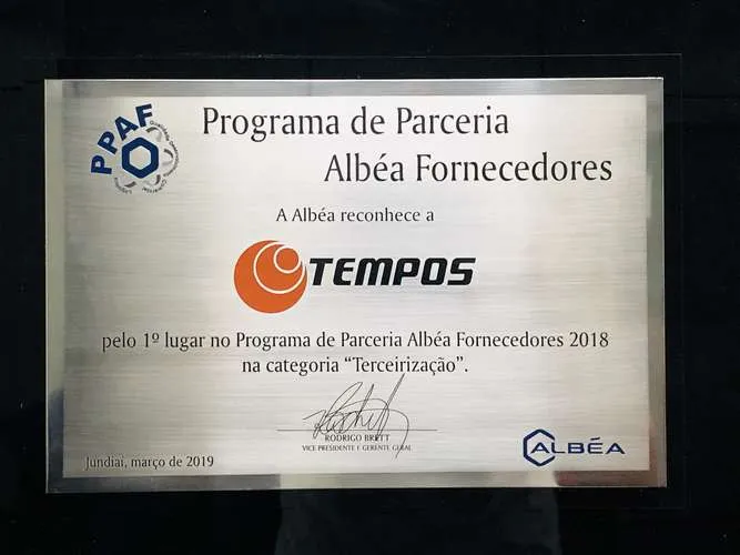 Programa de Parceria Albéa Fornecedores 2018